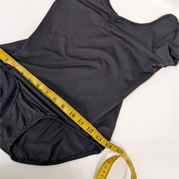 ⭐Girls Black Cap Sleeve Leotard 12-14⭐ - Picture 8 of 8